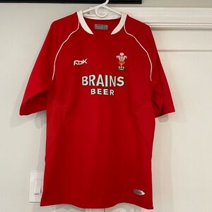 Brains Beer Sponsored Welsh Rugby Jersey by Reebok - Medium 🏉